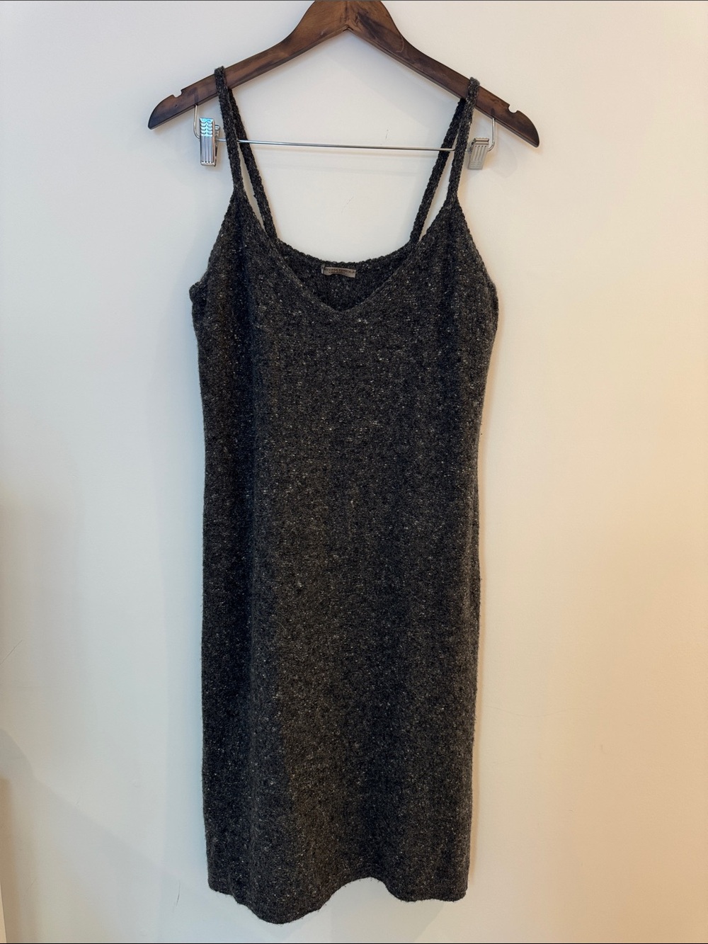 Bottega Veneta Charcoal Cashmere Midi Dress